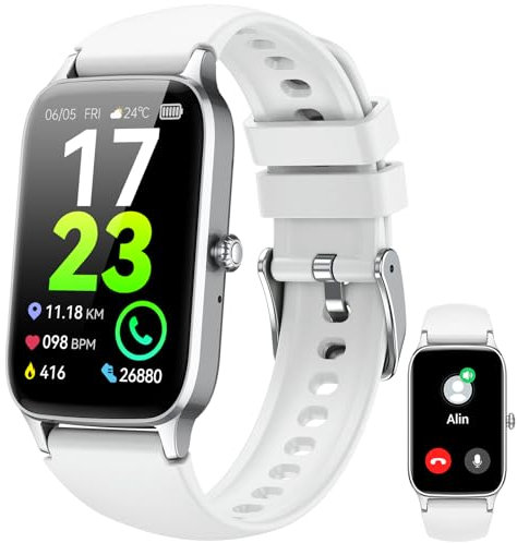 Smart Watch for Men Women, 2025 HD 1.57 Smartwatch Answer/Make Calls, Fitness Watch with Heart Rate Sleep Monitor, 110+ Sports Modes Step Counter, IP68 Waterproof Activity Trackers for Android iOS