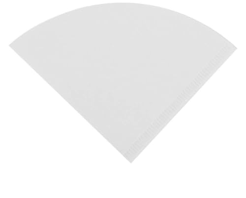 Filtro de Café de Papel Cónico para Cafetera, Diseño sin Adhesivo, Material de Pulpa de Madera, Sin Olor, Higiénico, Compatible con Filtros de Taza, 100 Unidades