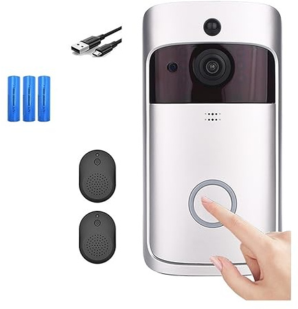 WIFI Enabled Smart IP Video Intercom Doorbell with Door Phone, IR Alarm, and Wireless Security Camera Features