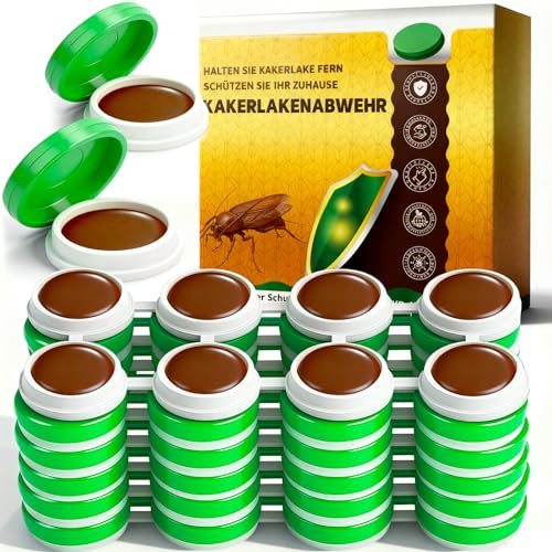 48 Stück Kakerlaken Gel Abwehrmittel Schabenfalle - Kakerlakenfalle Anti Küchenschaben Gel, Geeignet für Ungeziefer Wie Bettwanzen, Schaben, Brotkäfer, Heimchen