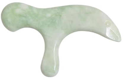 HANABASS Bastone Massaggio Piedi in Jade Xiuyan Superficie Liscia, Facile da Trasportare, Forma Unica, per Uso Domestico e Professionale