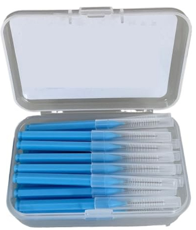 Interdentalborste 30 st mellantandborstar rengöringsmedel tandborste (1,5 mm blå)