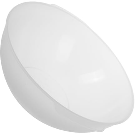 FUOYLOO Bassin de Lavage Rond 21 CM en Plastique Transparent Poignée pour Soins du Visage et Hygiène des Mains en Salon et Usage Domestique