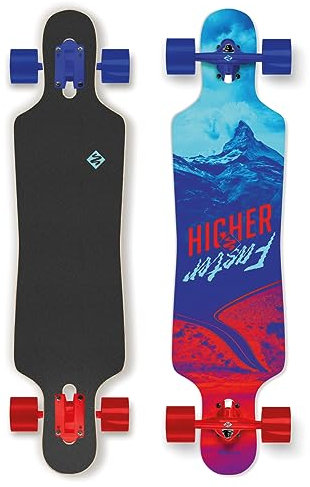 Streetsurfing Street Surfing Longboard Freeride Curve 39, Higher-Faster, 500261, Mehrfarbig, M