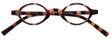 SILAC - Little Brown 7094 - Petites Lunettes de Vue de Lecture avec Verres Ovales pour Femme et Homme - Lunettes Loupe Grossissantes Unisex Légères et Résistantes - Dioptrie + 1,75 - Marrons