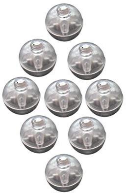 TOYMYTOY 100 PCS Mini LED Lights Balloons Paper Lanterns Lights Individual Wireless Flash Ball Lamp Wedding Party Decoration (White)