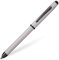 CROSS Tech3+ Brushed Chrome PVD Multifunction Pen with Stylus and 0.5mm Lead