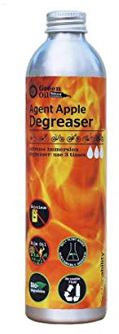 Green Oil Agent Apple Cycle Chain Degreaser, 300 ml, Reusable, Biodegradable, Plant Based Alcohol, Natural, Eco Friendly, Free of Palm Oil and Petroleum, Recyclable Bottle, Aerosol Free, Made In UK