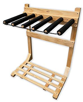 Northcore Surfing and Watersports Accessories - Wooden Surfboard Floor Stand - Wood - Practical, looks great