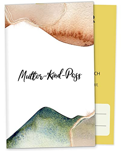 Olgs Mutter-Kind-Pass Hülle Golden Glamour Splash | Hochwertige MKP Hülle Schwangerschaft Geschenkidee - Schutzhülle für den österreichischen MuKi-Pass, Splash-10