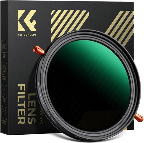 K&F CONCEPT 43mm Variabler ND2-ND32 & Polfilter(CPL) 2-IN-1 Filter | 1-5 Blenden,Optikglas mit 28-lagiger Nano-Beschichtung,kein „X Muster,HD Bild,kratzfest,wasserdicht,Nano-Xcel,FB701