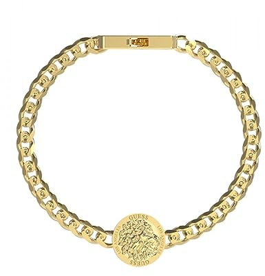 GUESS Pulsera Lion King JUMB03010JWYGS hombre, pequeño, Acero inoxidable, Sin gema, small, Acero inoxidable, No es una piedra preciosa
