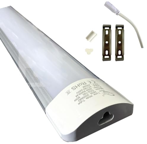 Barre led luminose prolungabile slim 30cm 60cm 90cm 120cm 150cm max 60W Led bianca 3000k 4000k 6400k (120cm, 4000k)