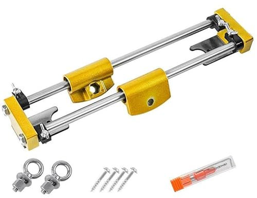 Door Lock Mortiser Jig Kit with 18mm 22mm 25mm Lock Fitting Jig, Hole Opener Kit for Installation Doors Lock Mortising Jig Tool, Mortise Lock Hole Saw Opener (Gold)