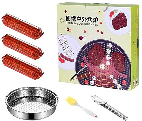 Griglia per barbecue usa e getta Griglia per barbecue portatile Griglia per barbecue a carbonella Griglia per barbecue monouso per picnic Griglia per barbecue da viaggio per