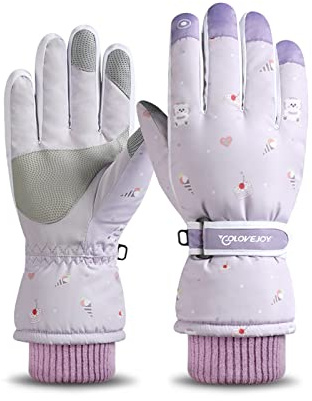 Balakaka Guantes Invierno para Mujere Hombre Niño, Térmicos Gruesos Antideslizante Impermeable Guantes Esquí, Guantes Conducción Pantalla Táctil Manoplas con Forro Polar para Moto Regalos Navidad