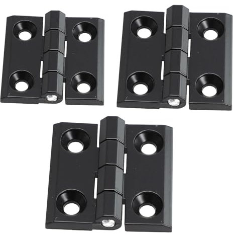 40/50/60 mm Türscharniere, hintere Klappe, Stoßscharniere, Aluminiumkasten, elektrische Schrankfensterscharniere, Möbelbeschläge, schwarz(40x40mm)