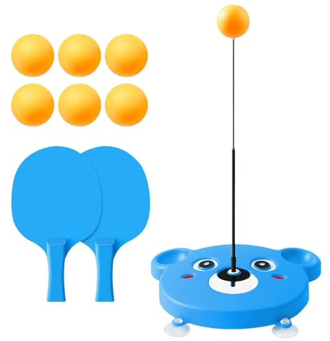 Tischtennis Trainer Set Zum Aufhängen Für Den Innenbereich, Hängende Tischtennisset Spiele Mit Klebehaken, Kreatives Hänge Pong Ball Set, Indoor Tischtennistrainer Selbsttrainings