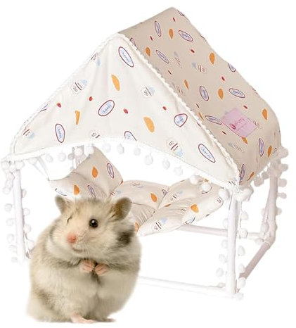 Lpsdssre Hamsterhaus, Kleintierheim, Hamsterzelt, stabile und sichere Struktur, leicht und tragbar, 39 x 35 x 25 cm, für Kleintiere