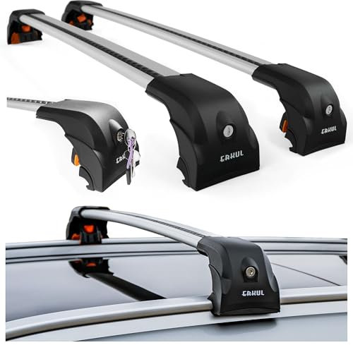 CHROMEMASTER Barre Portatutto Tetto Compatibili con Renault Megane Station Wagon 2016-2024; Portapacchi da Tetto per Box, Portabici, Scala | Ideale per Viaggi, Vacanze, Uso Quotidiano