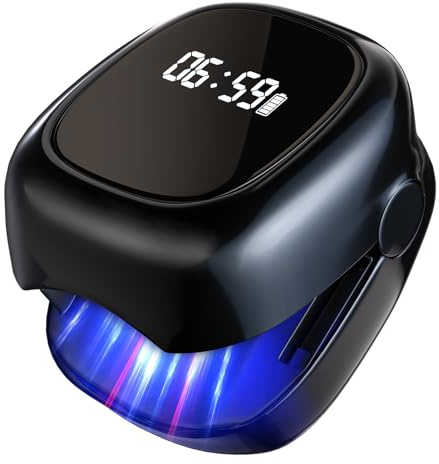 6.0 Top Upgrade Nagelpil Lasergerä【Upgrade 4*Blau & 2*Infrarotlicht - Verdoppeln Sie die】【mit Zeitanzeige - Nagelpilz Lasergerät Testsieger】Für Finger und Fußnägel 99% Pilzbefall