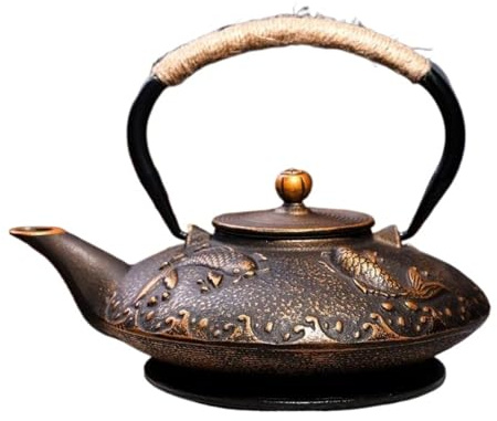 Juego De Té Teteras Juego De Té Kung Fu Para Amigos, Familiares, Amantes La Boda, Tetera Flores Cerezo Hierro Fundido 900ml, Accesorios Para, Decoración Hogar Juegos De Té Para Adultos(Type-A)