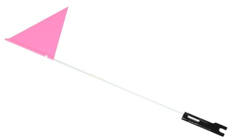 BESPORTBLE Reflektierender Fahrrad Sicherheitsflaggen Fahnenmast aus Leicht und Tragbar Einfache Montage Multifunktionales Fahrradzubehör für Erhöhte Sichtbarkeit Rosa