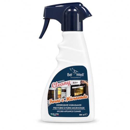 Be Well - Limpiador desengrasante en spray para hornos y microondas, fórmula profesional, 500 ml, fabricado en Italia