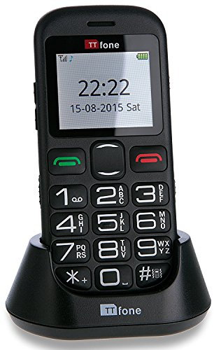 TTfone Jupiter 2 TT850 Big Button Pay As You Go Easy Simple Mobile Phone for The Elderly with SOS Emergency Button in EE PAYG