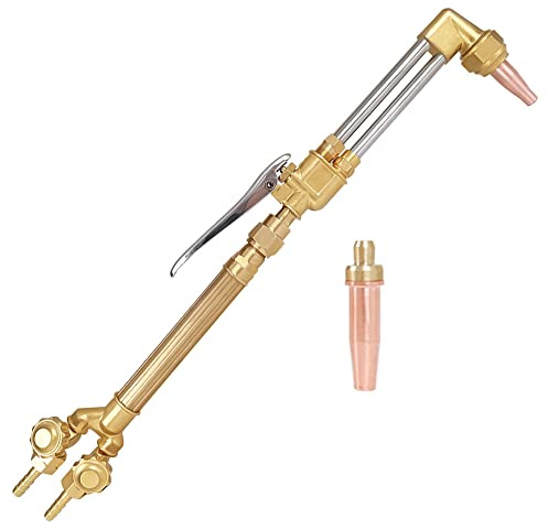 TOAUTO Heavy Duty Cutting Torch, Oxygen Propane Acetylene Welding Torch Flame Torch Handle & Cutting Attachment with Propane Tip