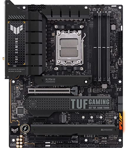 ASUS TUF Gaming X670E-PLUS WiFi 6E Sockel AM5 (LGA 1718) Ryzen 7000 ATX Gaming Motherboard (16 Leistungsstufen, PCIe® 5.0, DDR5 Speicher, Vier M.2 Steckplätze, 2,5 GB LAN, USB 4, Aura RGB Licht ing)