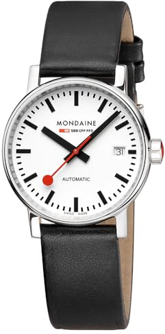 Mondaine Evo2 Automatic Herren Uhr analog Automatik mit Leder Armband MSE.35610.LBV