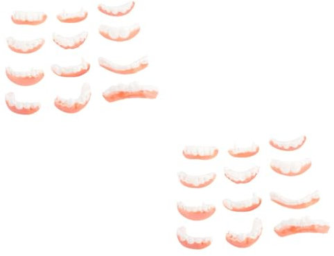 BCOATH 24stücke Halloween Fangs Zähne Für Kostümparty Gruselige Und Zombie-zahnersatz-Dekoration Für Cosplay Und Horror-Themen-Events
