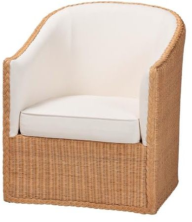 Bali & pari Tessa Bohemian Light Honey Rattan Arm Chair