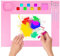 Luziyun Tapis de peinture en silicone - 51 x 41 cm - Pour enfants - Pliable et lavable - Idéal pour bricoler, peindre, aquarelle, couper et pour projets de bricolage (rose)