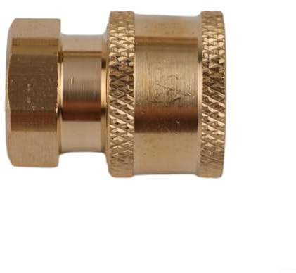 Gdfnmogo Adaptateur de tuyau de nettoyeur haute pression à dégagement rapide 6,35 mm pour raccord fileté femelle BSP 1/4, raccord en laiton durable pour équipement de nettoyage électrique extérieur