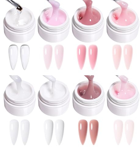 GZSYY Lot de 8 gels de construction pour ongles en gel UV