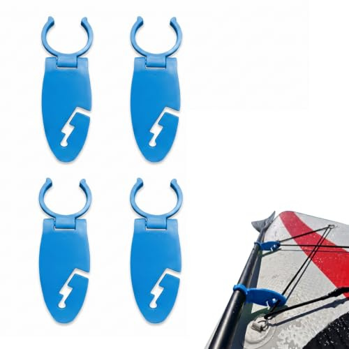 KERYBW 4 PCS Paddelboard Flossen Clips – Verstellbare Klemmhalterung für Stand Up Paddle Boards – Premium SUP Board Zubehör Finnenklemmen für Kajak, Kanu & Wassersport