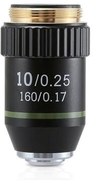 Mikroskop 195 Achromatisches Objektiv 10X Mikroskop-Objektiv RMS 20,2 mm Optische Zielteile