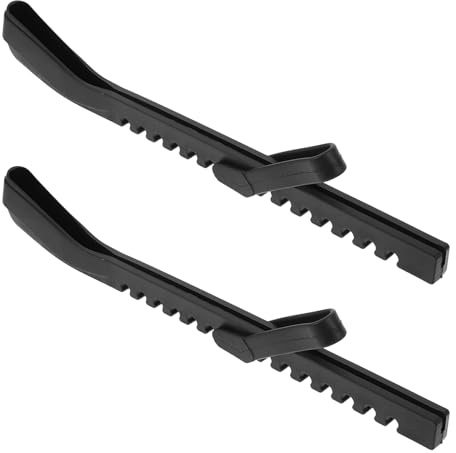 ADOCARN Protectores para Patines de Hielo Impermeables Negros, Funda Protectora para Cuchillas de Patinaje Artístico Adultos, Accesorios Antideslizantes para Patines de Hockey de 36 Cm