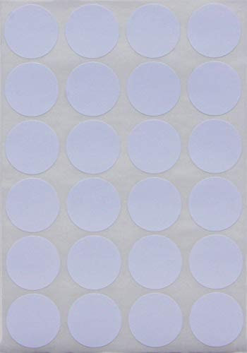 Aufkleber Weiß 25 mm runde Etiketten – 2,5 cm Sticker 360 Stück von Royal Green