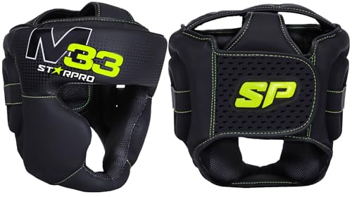 Starpro M33 Boxen Kopfschutz Boxhelm mit Gesichtsschutz - Für Boxen Sport, Kickboxen, MMA, Krav MAGA und Muay Thai - Herren & Frauen