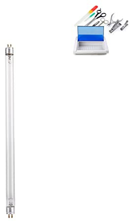 Tubo de luz ultravioleta, Lámpara de Esterilización UV, tubo de lámpara Accesorios de esterilizador UV Bombilla UV de repuesto para salón de belleza Nail Art(8W)