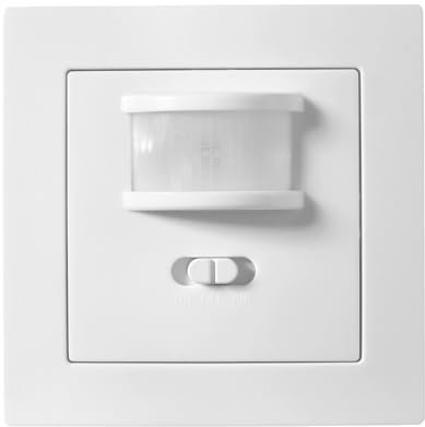McPower Unterputz IR Bewegungsmelder | Flair | 160°, 750W, LED geeignet, Dämmerungssensor, einstellbare Schaltdauer, IP20, für Innenräume, weiß