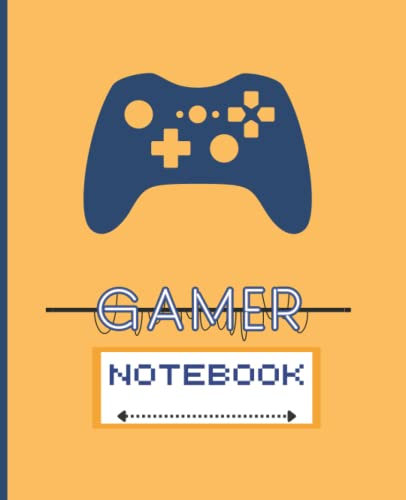 Gaming Themed Composition Notebook: Gamer's Notebook (Orange and Blue)