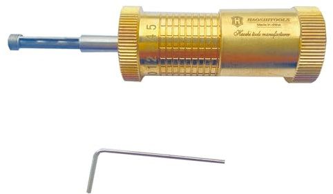 Haoshi Dietriche für Abloy Locks, professionelle Schlosser-Werkzeuge, Picking-Set, Schnellöffner, goldfarben, 1 Stück