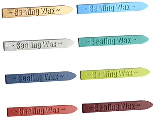 Hohopeti 8stücke Siegelwachs Sticks Mit Dochten Antik Manuskript Für Siegelstempel Für Briefe Einladungen Karten Und Projekte Und