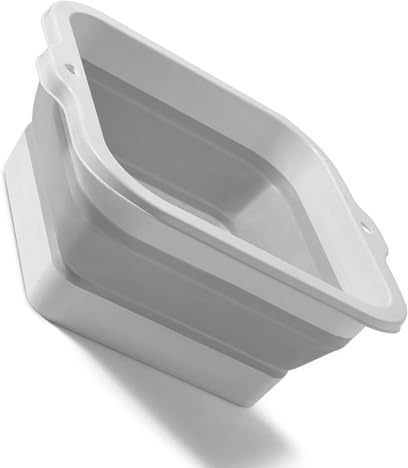 Haofy Bassin de Bain à Pied multiplié Multipose, Casse en Silicone - Pelle de Pied pour le Voyage de Retour, Baignoire à de Grande capacité (GREY)