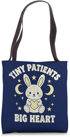 Tiny Patients Big Heart Bunny Pediatric Nurse Tote Bag