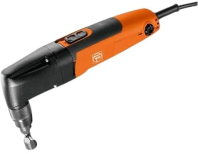 Fein Universal Nibbler for Corrugated Sheet Metals - 22-Gauge Cutting Tool with 350W Power, 360° Rotating Cutting Head, QuickIn System - BLK 1.6 E - 72323860120